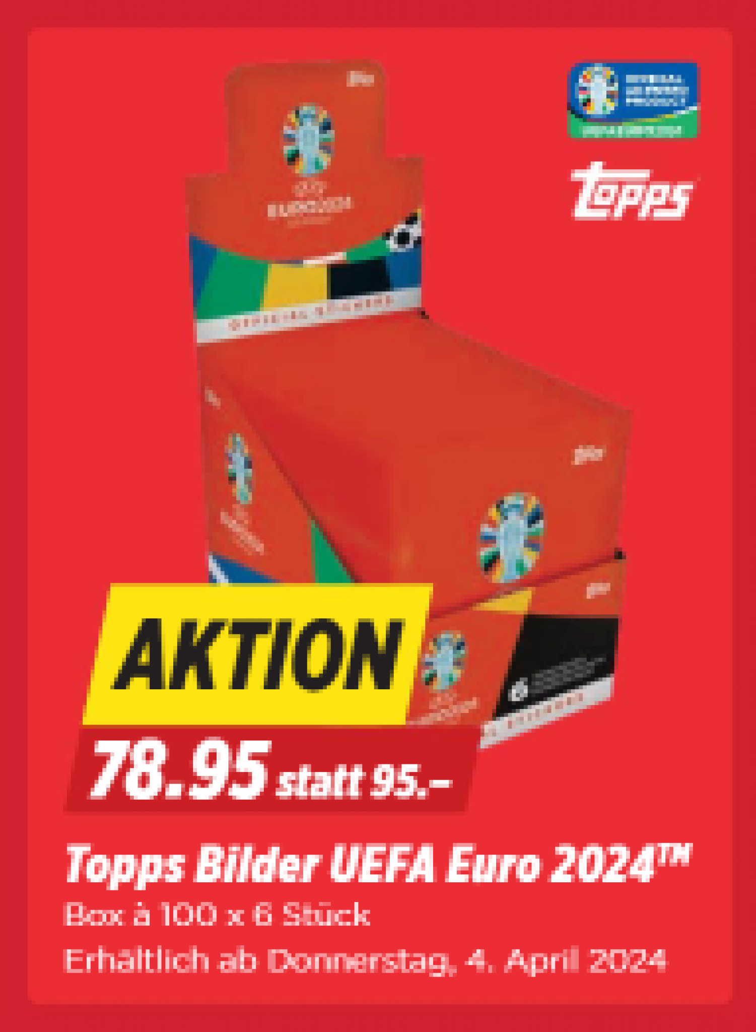 günstigsten Panini Topps Bildli zur EM 2024 in der Übersicht