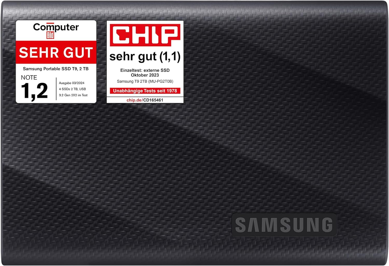 Portable SSD Samsung T9 2TB mit 2Gbit/s Übertragungsgeschwindigkeit zum neuen Bestpreis bei Amazon