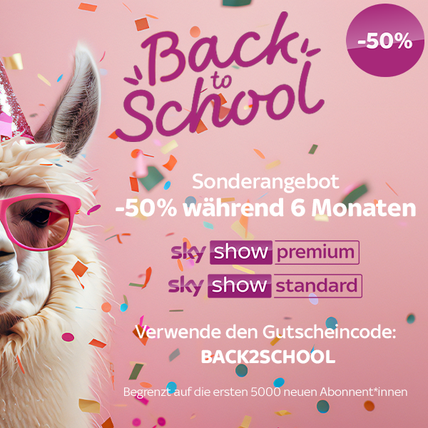 Back2School Rabatt auf Sky Show