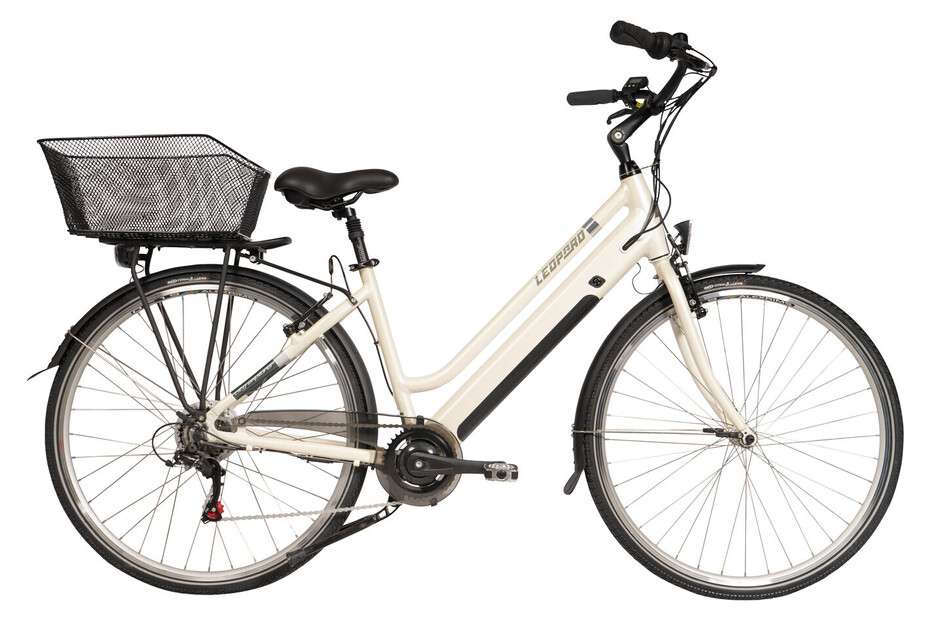 Leopard E-Bike City Explorer Unisex Pergament (44 × 28 Zoll, 250 W) bei Jumbo