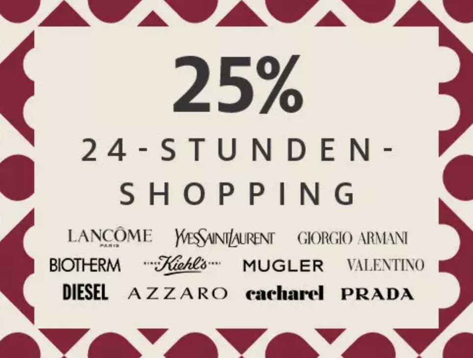 Nur heute: 25% auf Beauty Produkte bei Manor