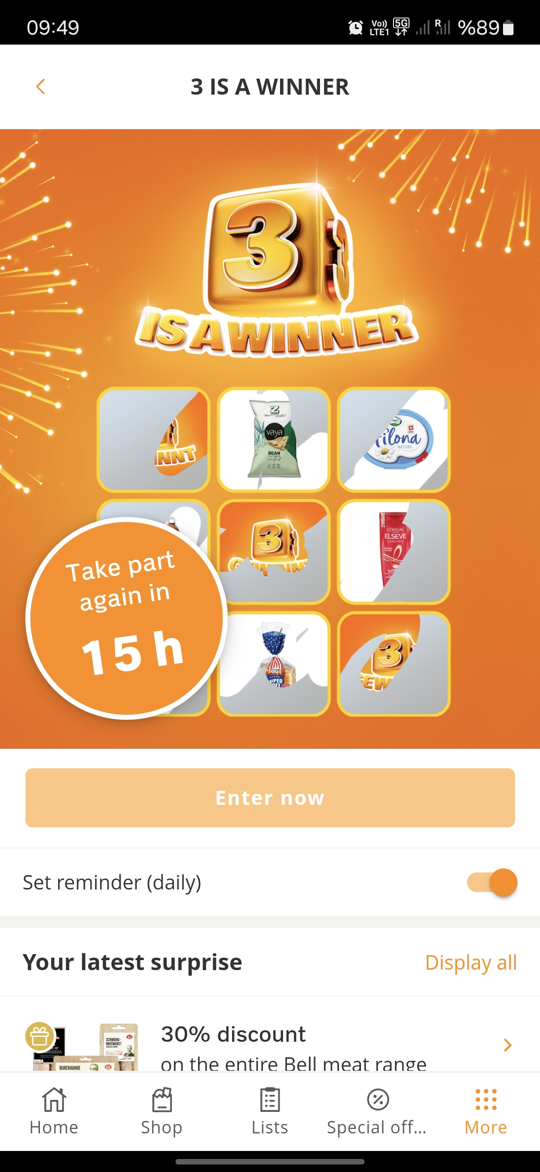 3 is a winner Coop App Gewinnspiel