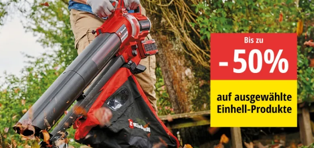 Bis zu 50% Rabatt auf Einhell-Produkte bei Jumbo, z.B. Nass-Trockensauger TE-VC 2025 Sacl