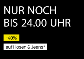 Jelmoli Shop Gutschein für 40% Rabatt auf Hosen & Jeans (nur bis Mitternacht)