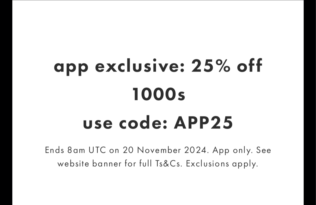 25% auf alles* bei Asos mit der App