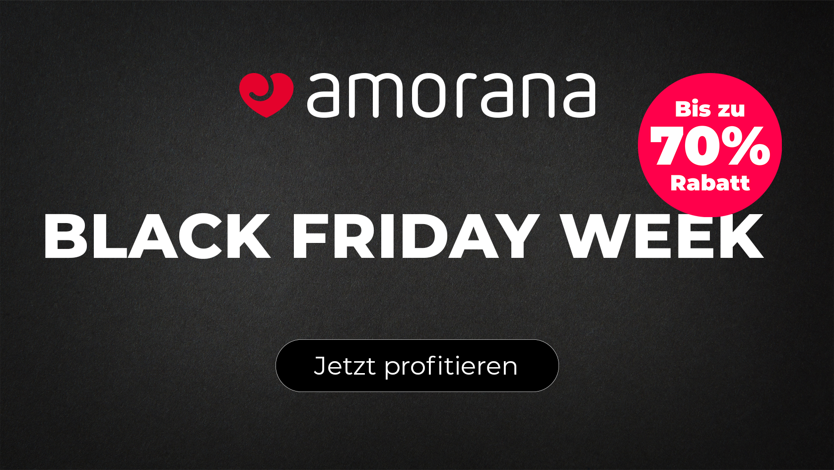 Black Friday Week bei Amorana: Bis zu 70% Rabatt auf Sextoys & Dessous