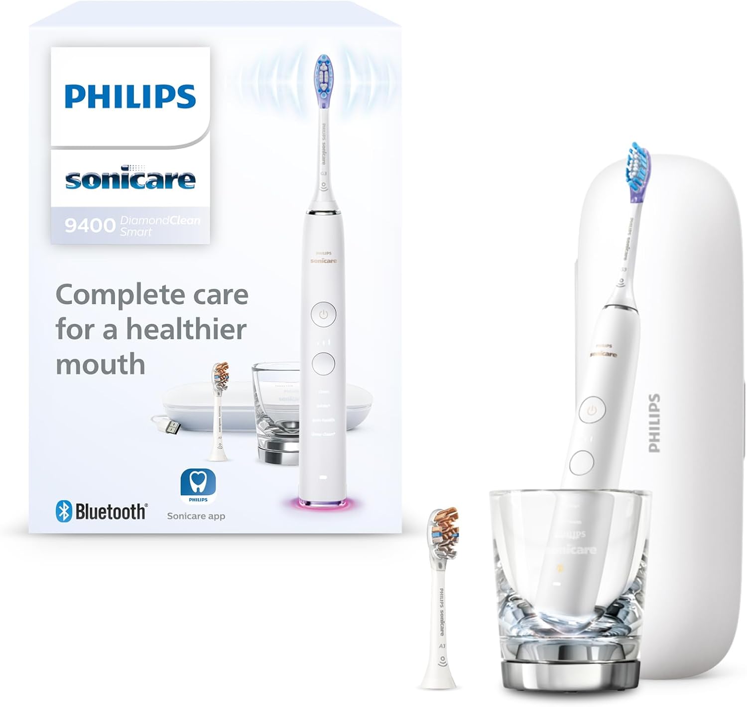 Elektrische Schallzahnbürste Philips Sonicare DiamondClean Smart 9400 mit Ladeetui bei Amazon zum Bestpreis