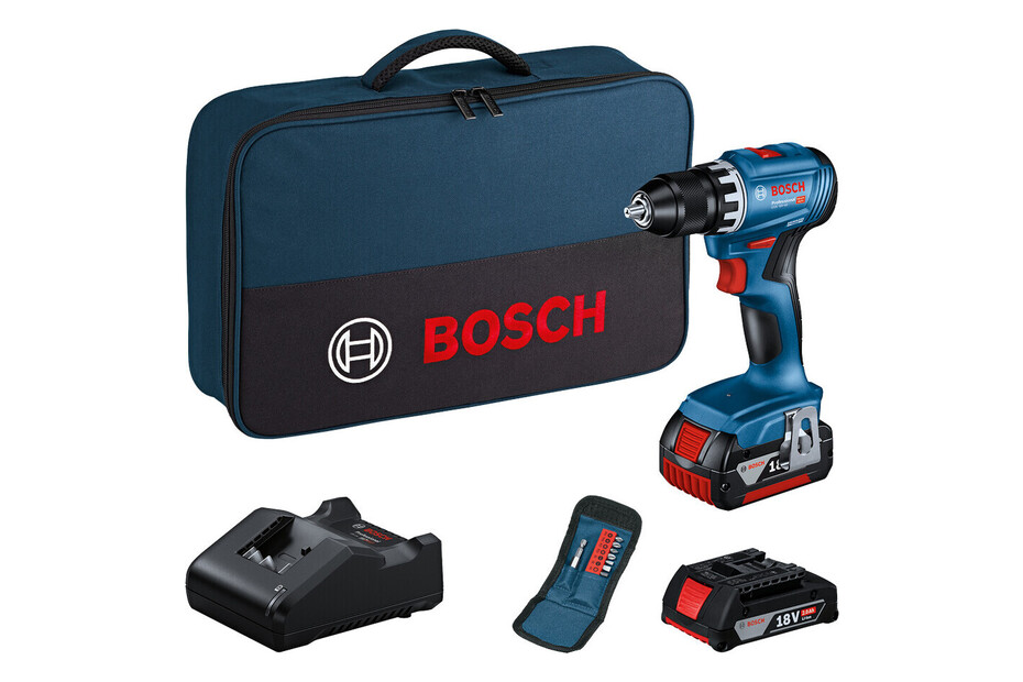 Bosch Akku-Bohrschrauber GSR 18V-45 mit 2 Akkus (4,2 Ah) bei Jumbo