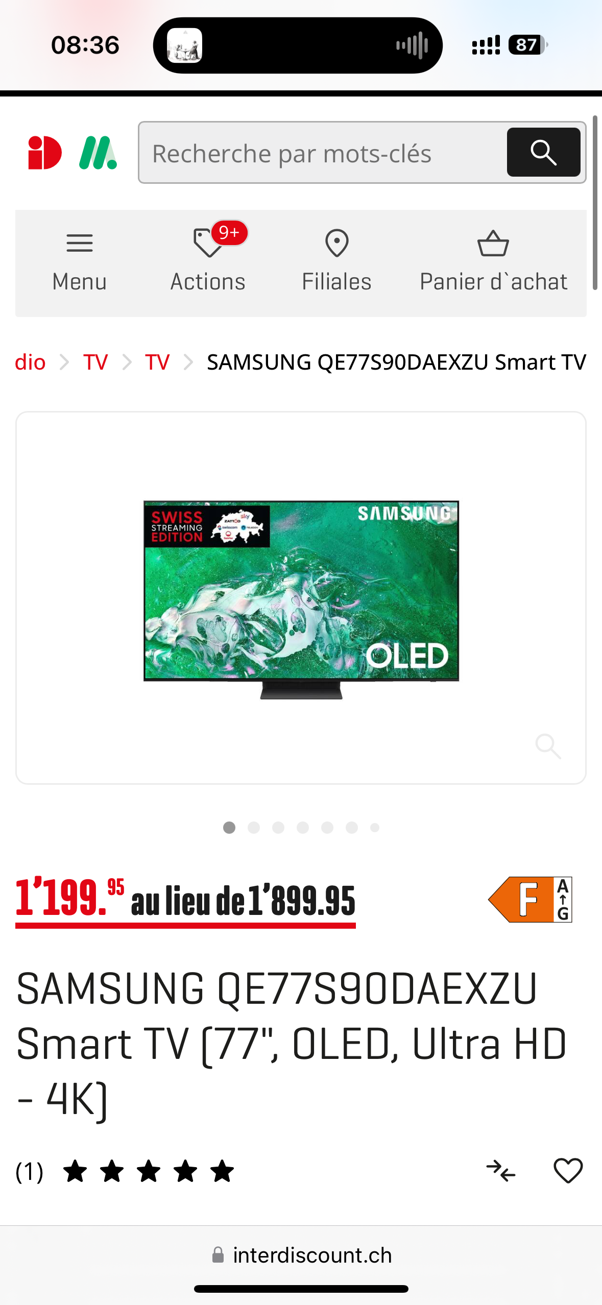 SAMSUNG OLED 77 WELTBESTPREIS