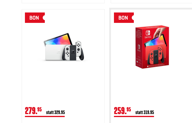 Gamekonsolen Aktion Interdiscount bis 30%