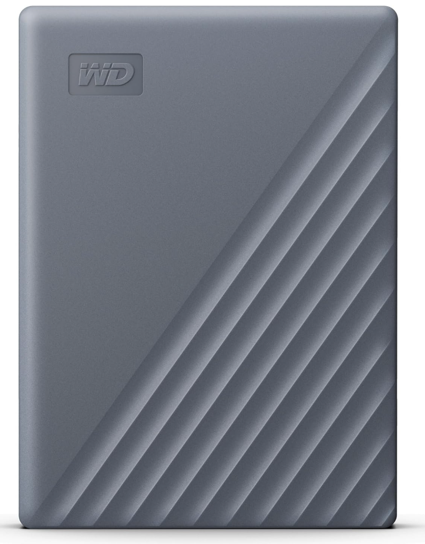 WD My Passport-Festplatte 4 TB (Mobile Festplatte mit Passwortschutz, Backup-Software) bei amazon