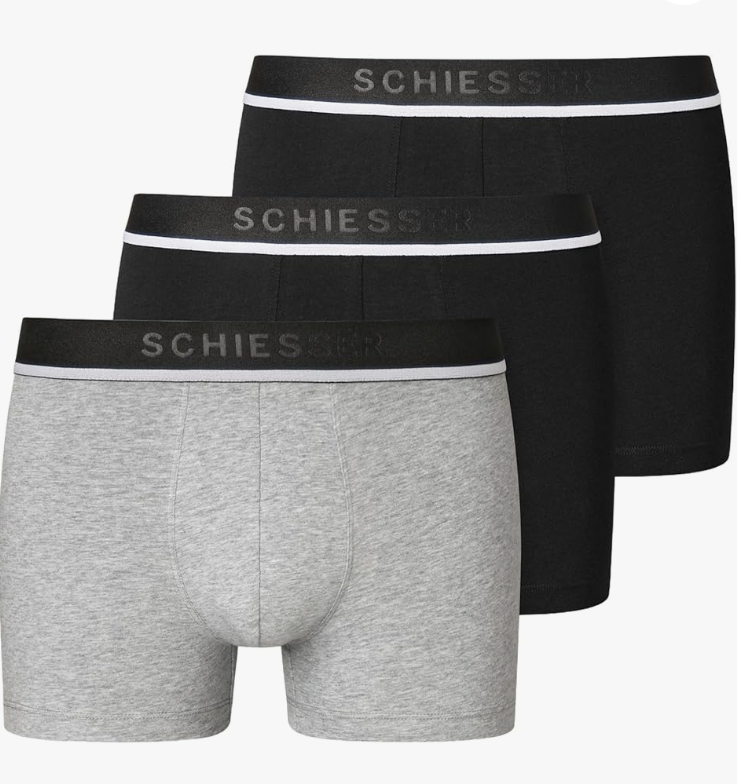 Schiesser Herren Boxershorts (6er Pack) in Verschieden Farben bei Amazon