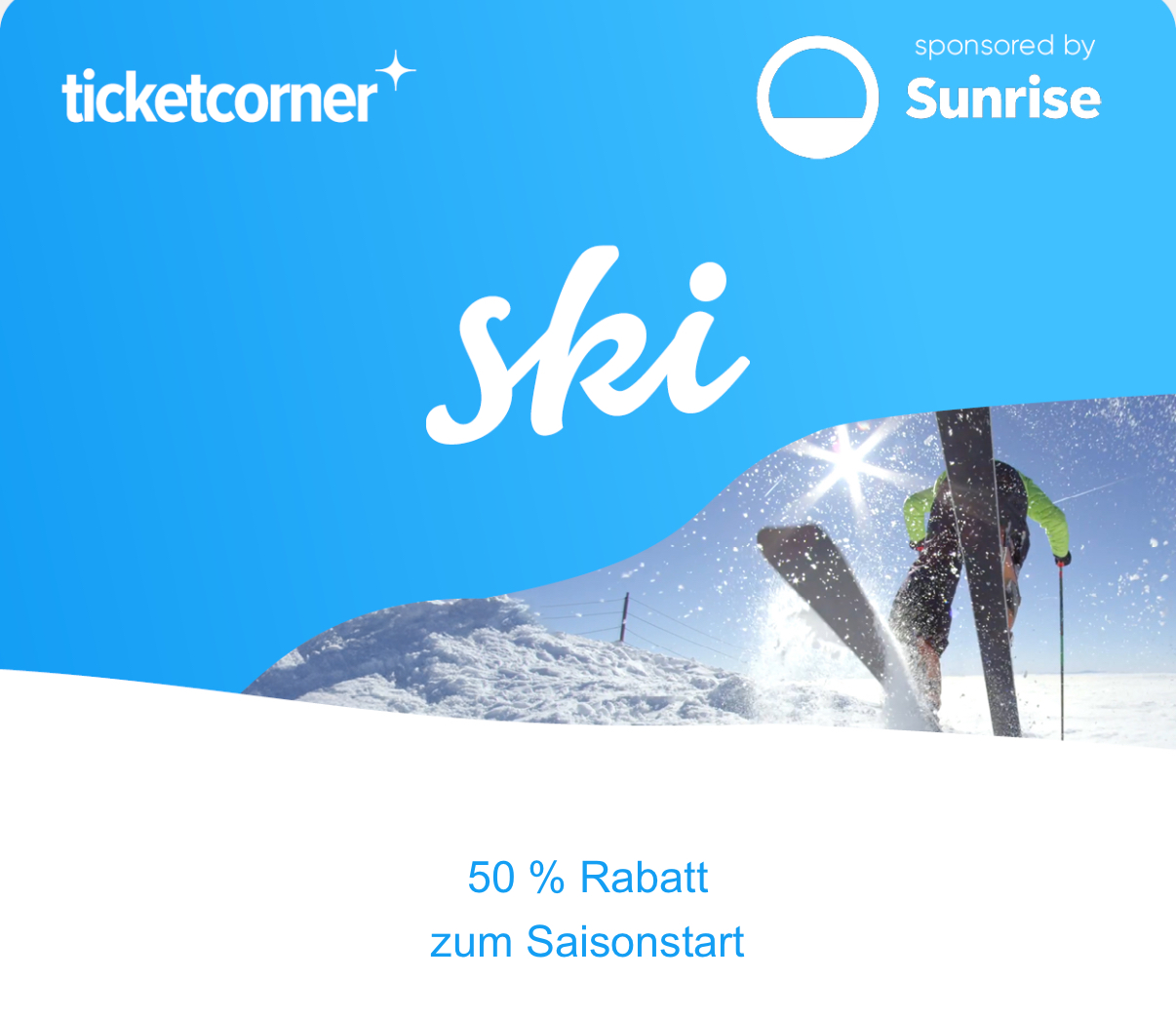 Skitickets zum halben Preis!