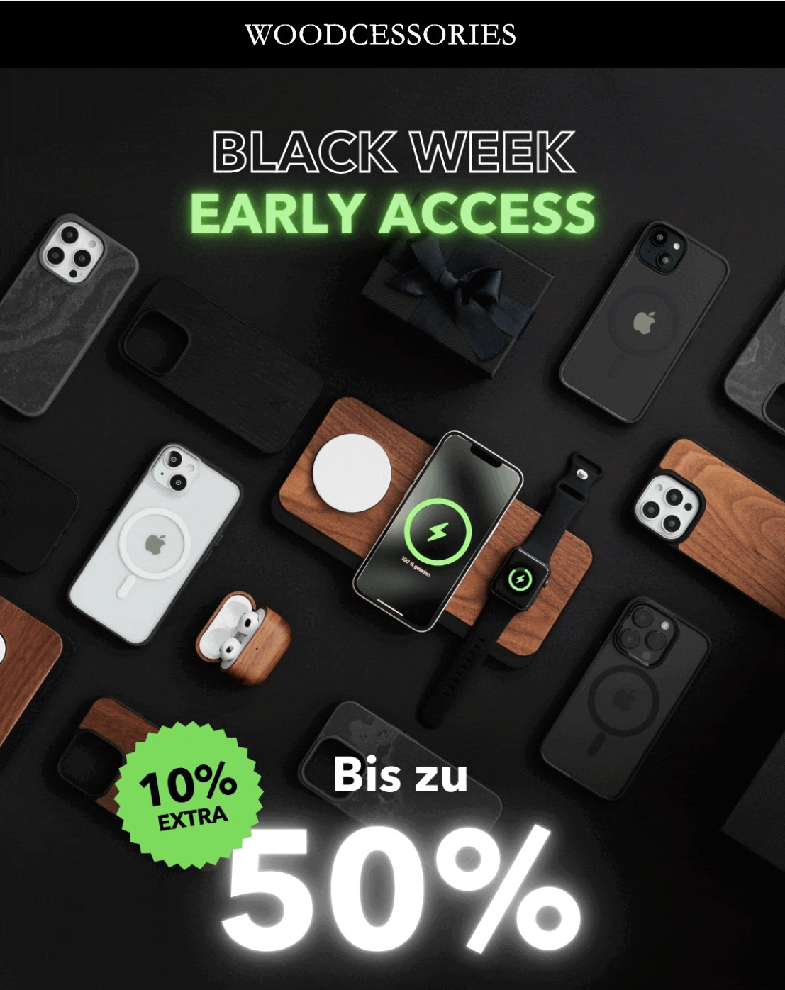 woodcessories Early Black Week Sale mit 10% Zusatzrabatt