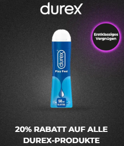 20 % Rabatt auf alle Durex-Produkte bei Amorana, z. B. Durex Play Gleitgel Bundle