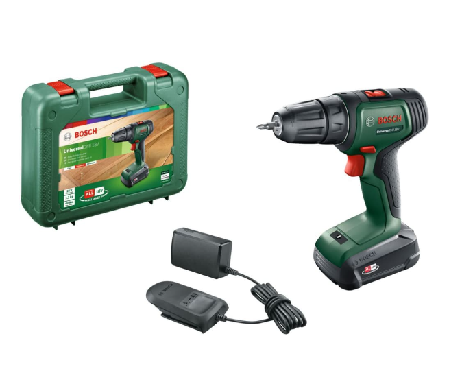 Bosch UniversalDrill 18 LI-2 inkl. Ladegerät bei Migros Do it + Garden in Aktion