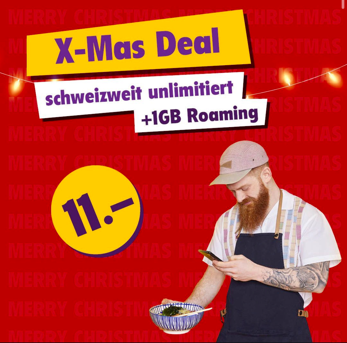 TalkTalk Swiss Deal (CH alles unlimitiert + 1 GB Roaming im Ausland)