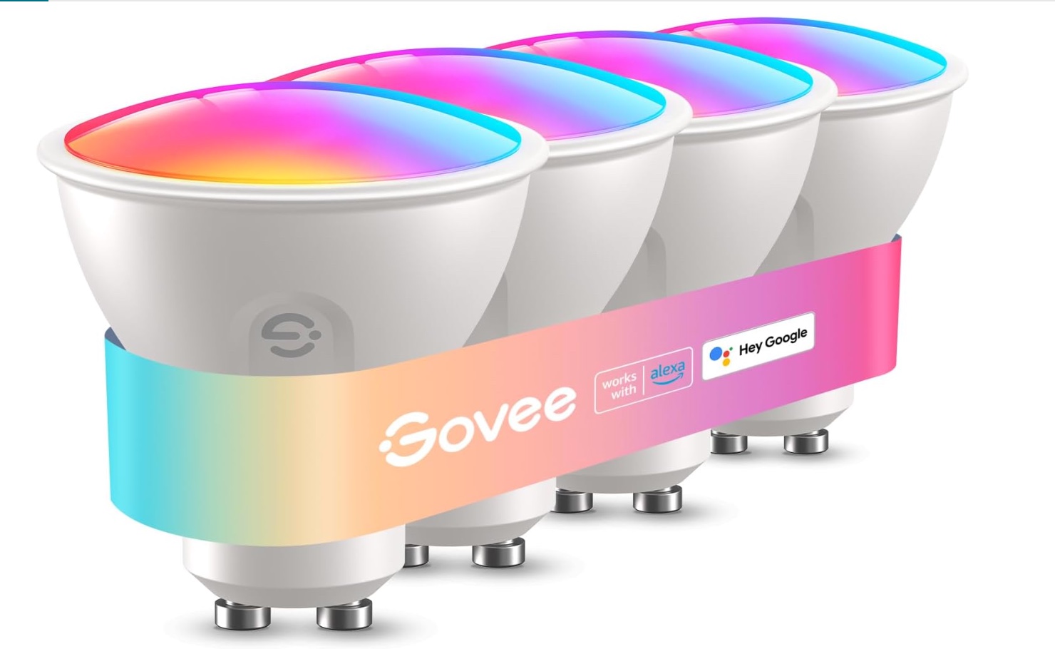 Govee Glühbirne GU10 LED RGBWW, 400 Lumen, Dimmbar