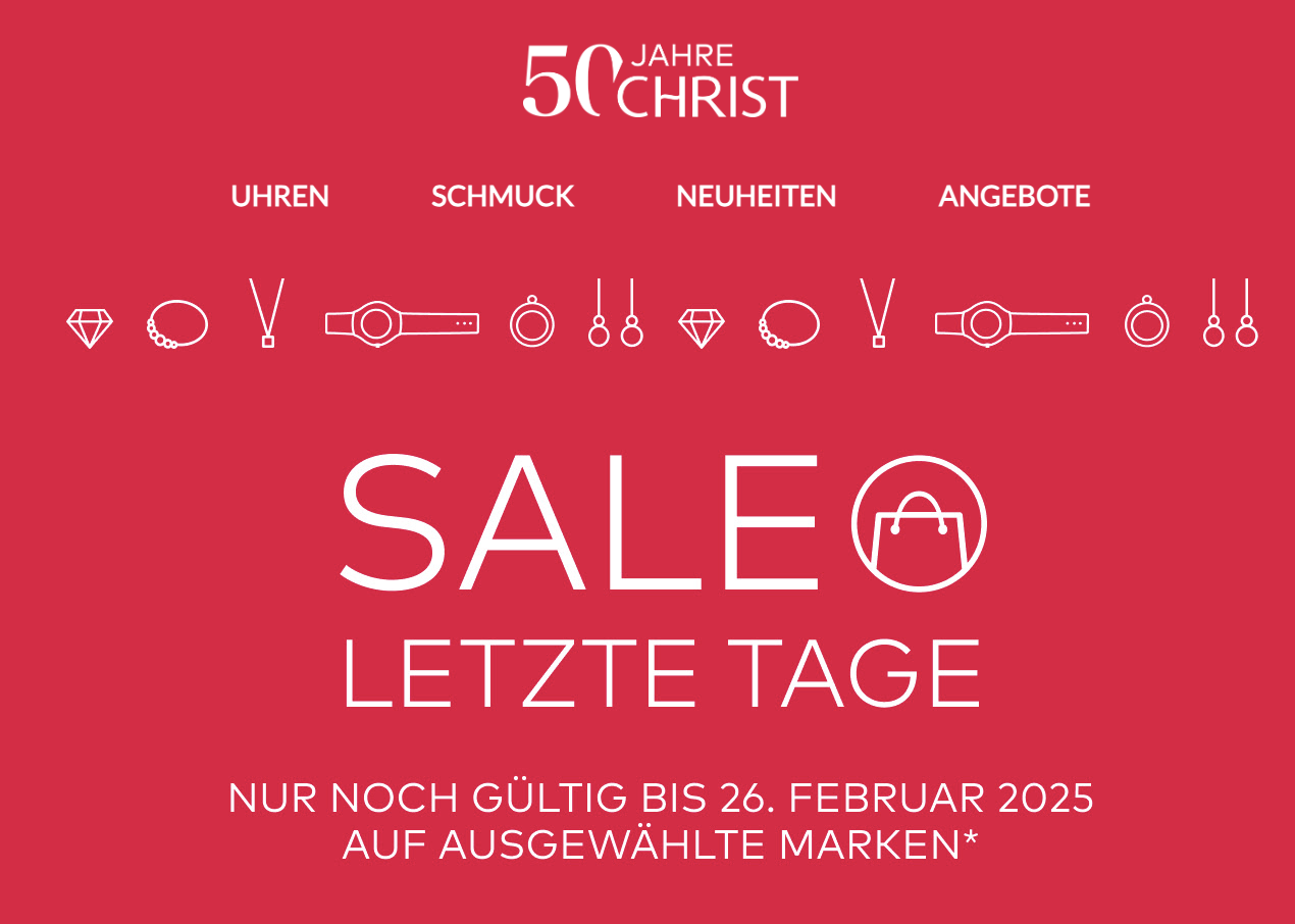 Bis zu 70% Rabatt bei Christ! z. B. auf die Tissot T-My Lady Quartz, Police Rotor