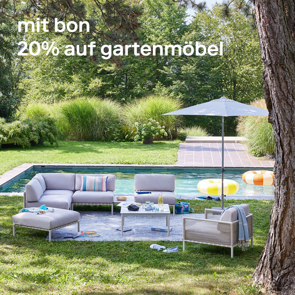 micasa – 20% auf das gesamte Gartenmöbel-Sortiment