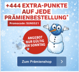 Coop Supercard Prämienshop: 444 Extra-Superpunkten auf jede Prämienbestellung