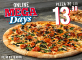 Jede 30cm Pizza 13.90 bei Dominos im Take Away