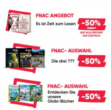 50% auf alle Bücher in deutsch bei FNAC