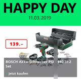 UPDATE :BOSCH Akkuschrauber PSR 1440 LI-2 Set inkl. Toolbox ! bei microspot für 139.-