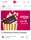 1 x Kinokarte Arena Cinemas