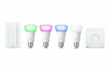 Philips Hue White & Color Ambiance, 4 Leuchtmittel, Bridge und Dimmerschalter