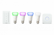 Philips Hue White & Color Ambiance, 4 Leuchtmittel, Bridge und Dimmerschalter