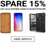 15% auf alle Apple iPhone Hüllen, Taschen und Schutzfolien bei Apfelkiste