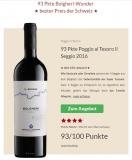 Bolgheri Il Seggio 2016 zum besten Preis der Schweiz