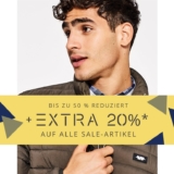 20% extra auf alles im Sale bei Esprit, z.B. Streifen-Pulli aus Baumwolle-Kaschmir-Mix für CHF 51.96 statt CHF 79.90