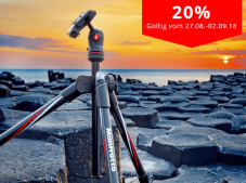 20% Rabatt auf ausgewählte Manfrotto Produkte bei microspot