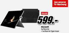 MICROSOFT Surface Go, 128GB + MICROSOFT Surface Go Signature Type Cover für 599.- CHF bei MediaMarkt