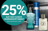 25% auf das Herrensortiment zum Tag des Mannes bei der Import Parfümerie