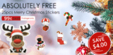 25x Weihnachtssticker bei Zapals im Freedeal