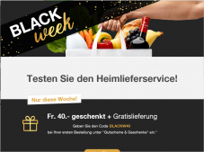 Fr. 40.- geschenkt + Gratislieferung bei der Erstbestellung bei LeShop