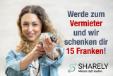 Sharely 15 CHF geschenkt