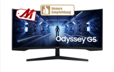 SAMSUNG Odyssey G5 LC34G55TWWR Gaming Monitor (34 “, UWQHD, 165 Hz, Schwarz)