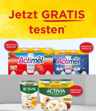 Activia oder Actimel gratis testen