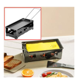 GRATIS! Nur Porto 8.45.- /  Faltbares Raclette-Teelicht-Set für 1 Person, inkl. Teelichtern und Schaber