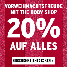 20% auf alles bei The Body Shop, z.B. Gift Oils of Life für CHF 95.96 statt CHF 119.95