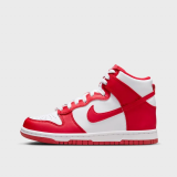 NIKE Dunk High (GS) white/university red in den Grössen von 36 bis 40 bei Snipes