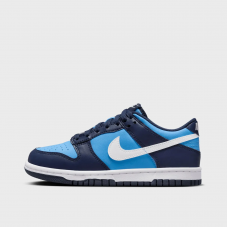 NIKE Dunk Low in der Farbe University Blue/White Midnight Navy in den Grössen 36 bis 39 bei Snipes