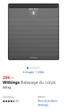 Waage Withings body scan