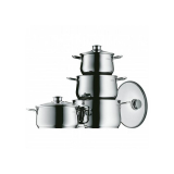 WMF Kochtopf Diadem Plus  Set / 1x Bratentopf Ø 20 cm (ca. 3l), 3x Fleischtopf mit Deckel Ø16cm (ca. 2l), Ø20cm (ca. 3,7l), Ø24cm (ca. 6,5l)