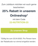 25 Jahre = 25% Rabatt