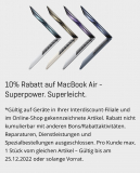 10% auf Macbook Air bei Interdiscount